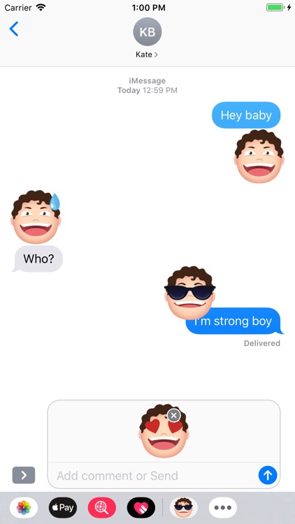 Strong boy emoji