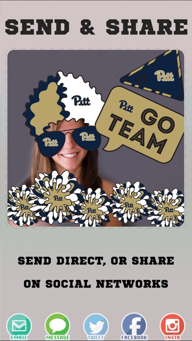 Pittsburgh Panthers Selfie Stickers screenshot 4
