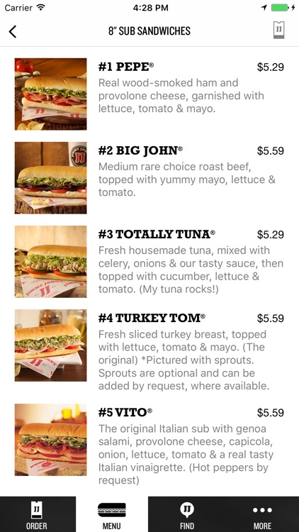 Jimmy John’s Sandwiches