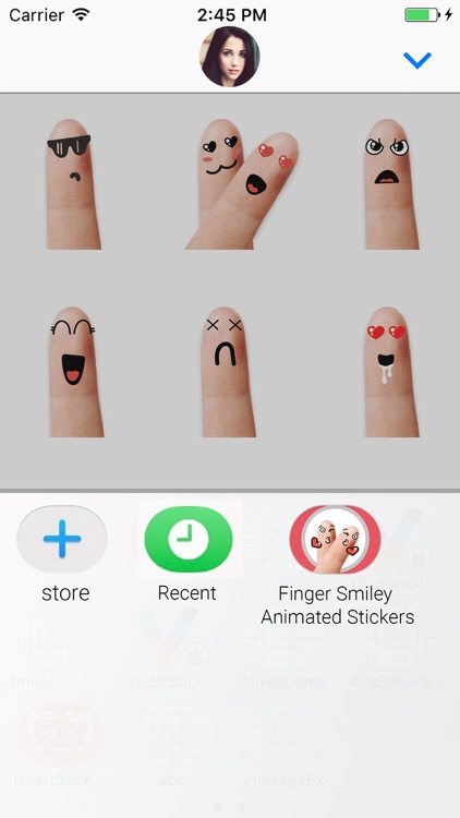 Finger Smiley Animated Sticker screenshot-3