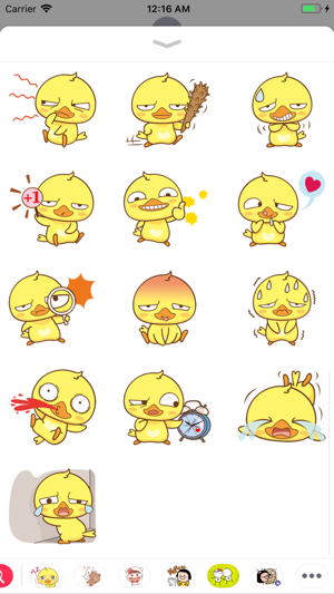 Yellow Baby Chicken Sticker(圖4)-速報App