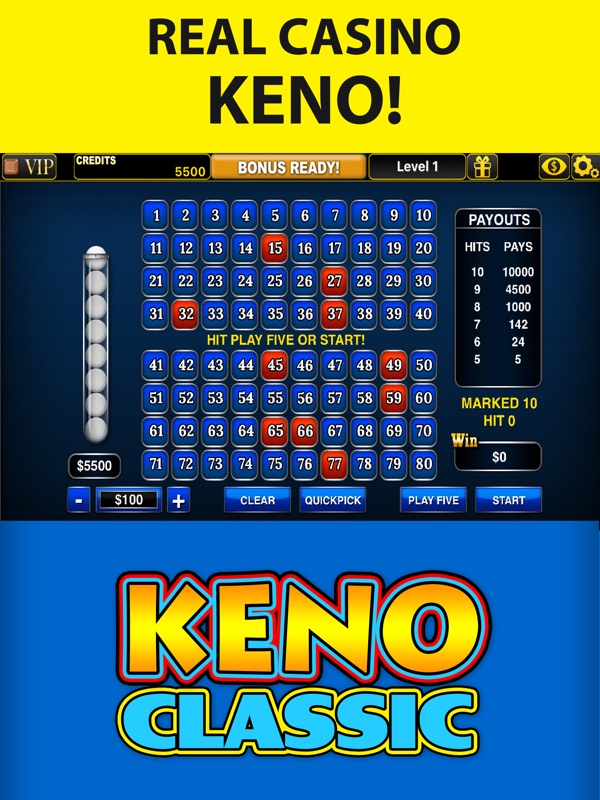 Play free keno games now