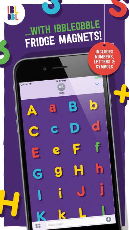 Ibbleobble Fridge Magnets for iMessage