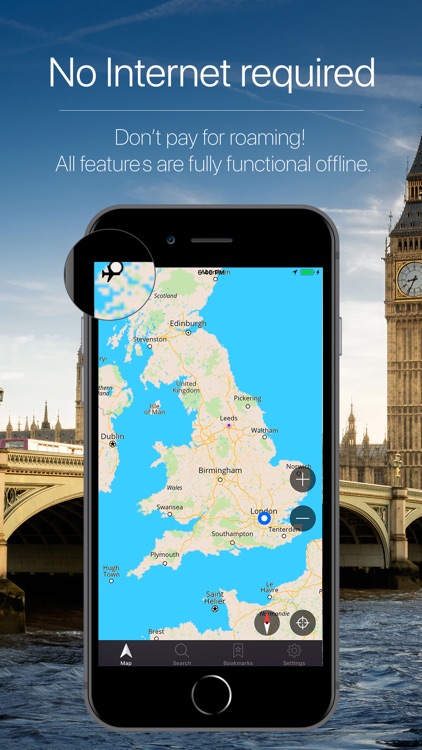 England, UK Offline Navigation