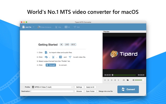 ‎Tipard MTS轉換器 - 轉換MTS到不同的格式 Screenshot