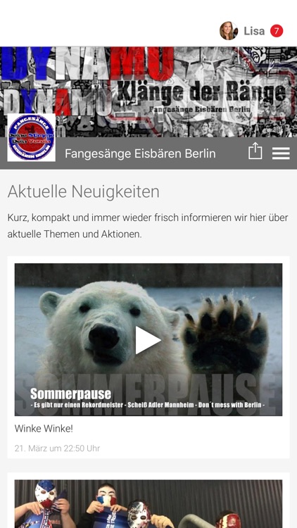 Fangesänge Eisbären Berlin