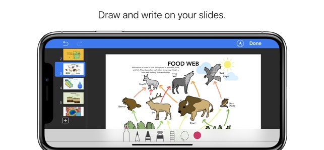 keynote on the app