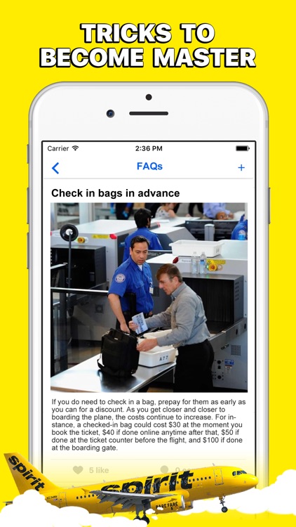 GuideBook for Spirit Airlines