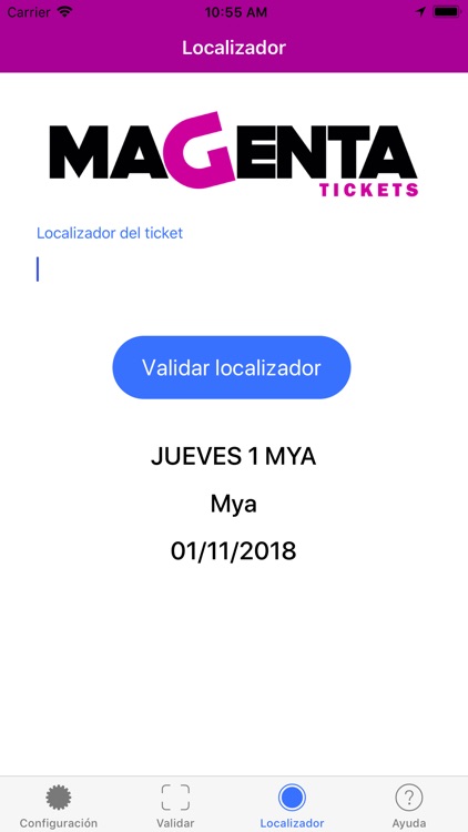 Magenta Tickets - Validar