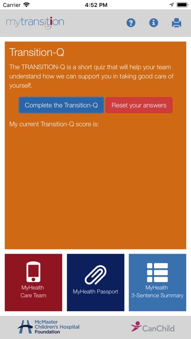 MyTransition App screenshot 2