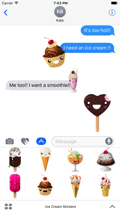 Sweet Summer Ice Cream Stickers