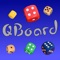 QBoard for holding the results of the dice game