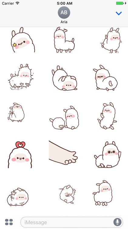 Animated Little Alpaca Sticker