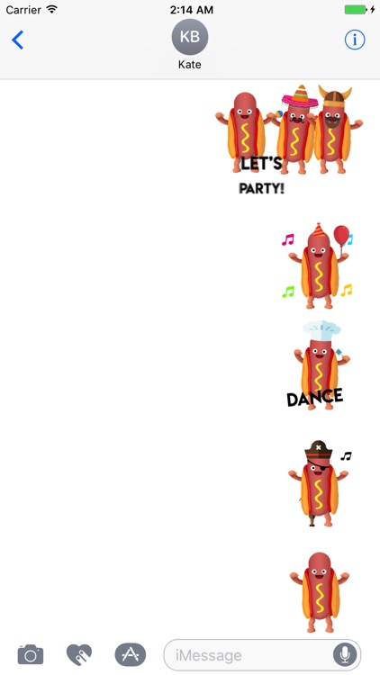 Hotdog Animated Stickers