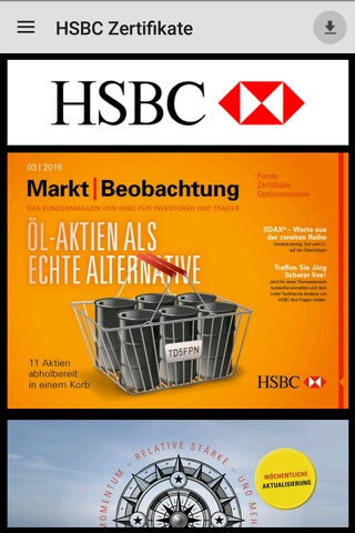 HSBC Marktbeobachtung screenshot 2