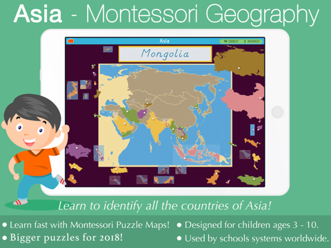 Asia - Montessori Geography - náhled