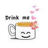 CaffeLatte - Cute Cup of Coffee Emoji Sticker