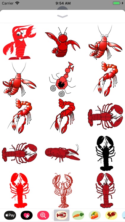 Lucky Lobster Stickers