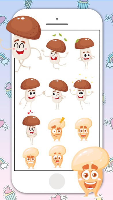 Holiday Mushroom Stickers screenshot 3