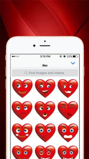 Heart Emoji Chat Stickers Pack