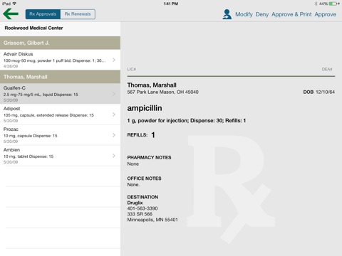 Quanum EHR screenshot 4