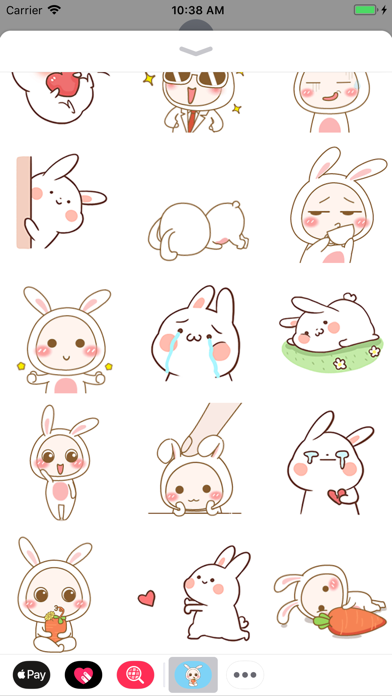 Lovely Bunny Animated Stickers screenshot 2