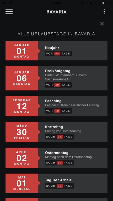 Deutschland Feiertag Kalendar screenshot 4