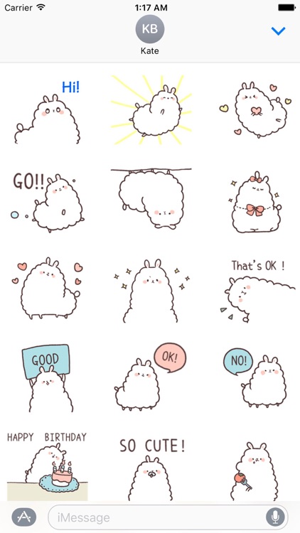 Cute Alpaca Alpacamoji Sticker