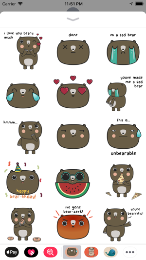 Cute Bear Puns & Emojis(圖3)-速報App