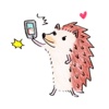 Adorable Hedgehog - HedgMoji Emoji Sticker