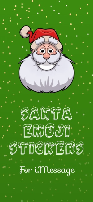 Santa Emoji Holiday Stickers