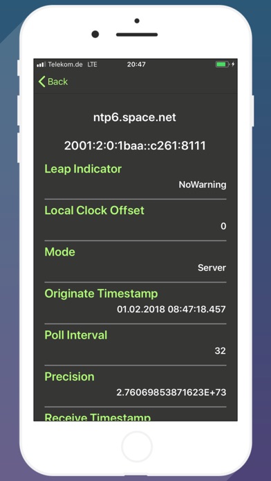 NTP Tester screenshot 2