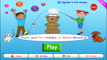 Fun with Verbs & Sentences Lite Screenshot 1