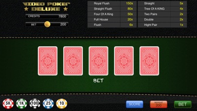 Video Poker Deluxe * screenshot 2