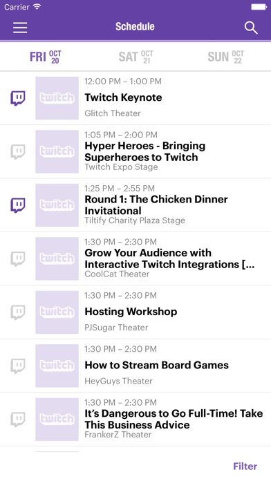 Twitch Events screenshot 3