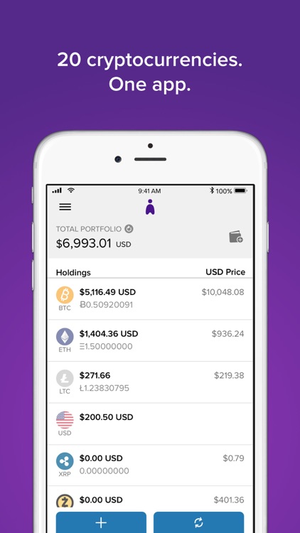 Abra: Bitcoin, Ripple, LTC