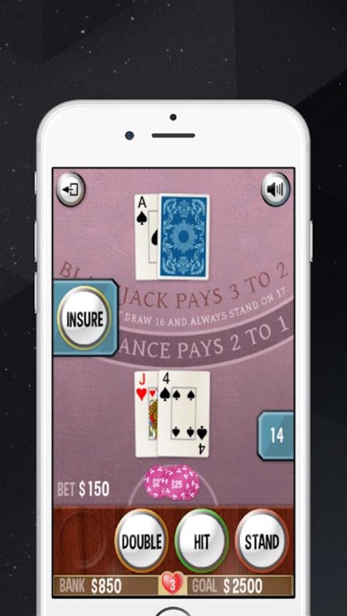 Blackjack -stand-alone version screenshot 4