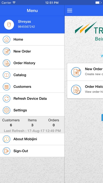 Trident Order Management App