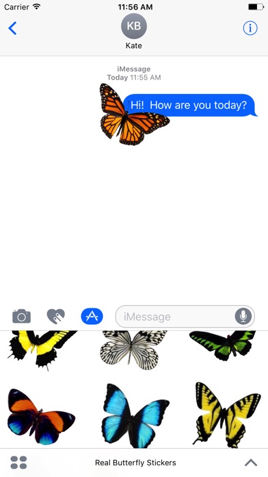 Real Butterfly Stickers screenshot 3