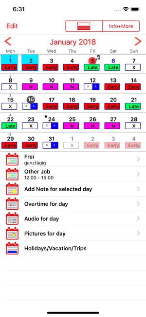 Roster-Calendar Pro(圖1)-速報App