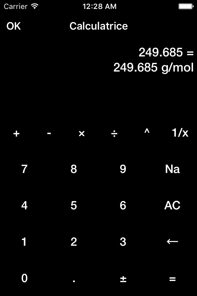 CMM | Molar Mass Calculator screenshot 3