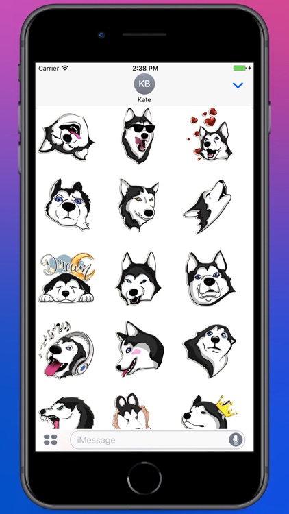 Goood Boy Husky Stickers