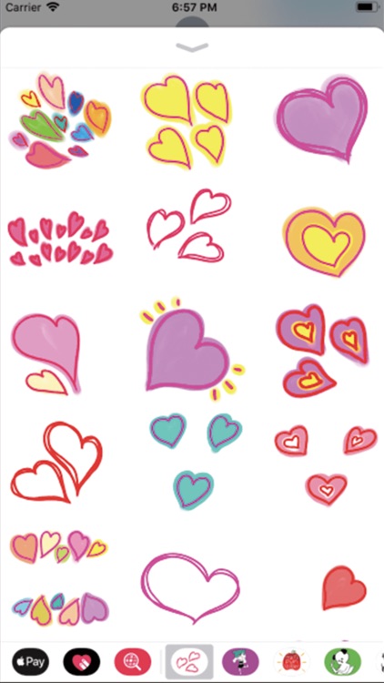 Heart's Valentine Stickers