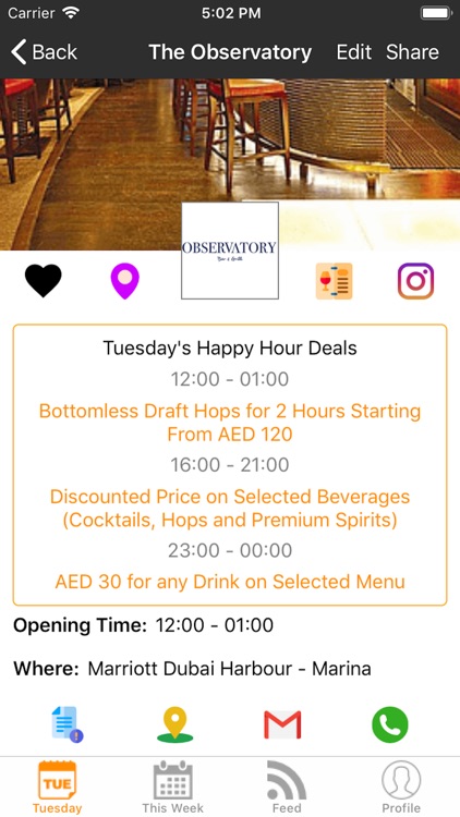The Happy Hours App
