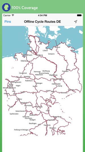 Offline Cycle Routes Germany