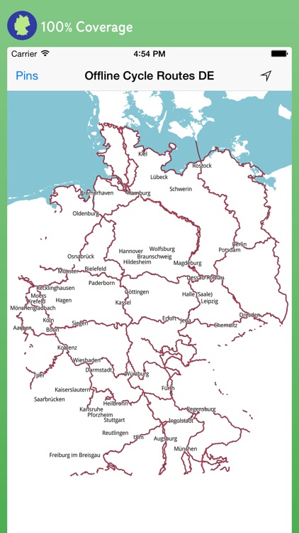 Offline Cycle Routes Germany screenshot-0