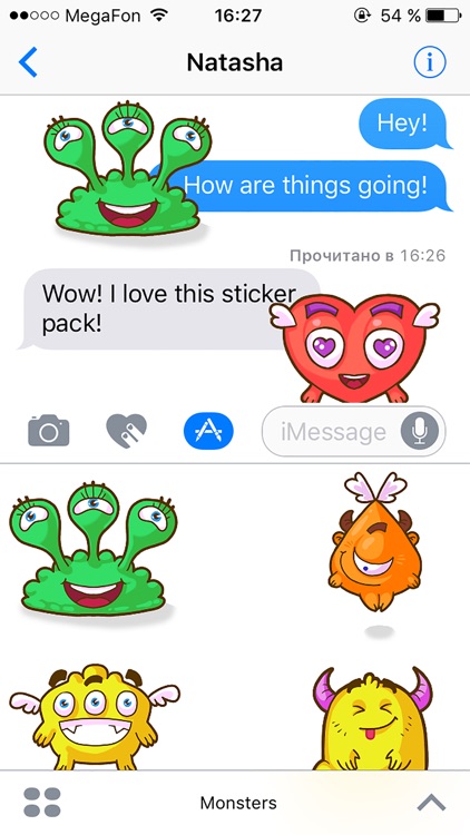 Monsters - Beautiful stickers screenshot-3