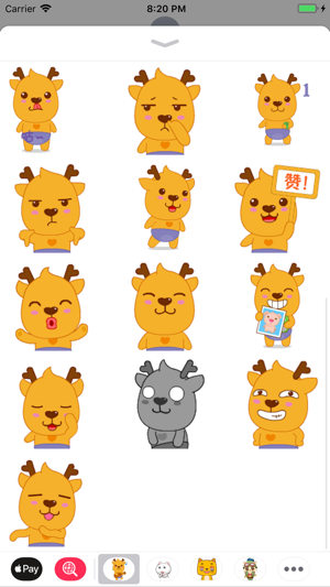 Cute Reindeer Stickers Pack(圖3)-速報App