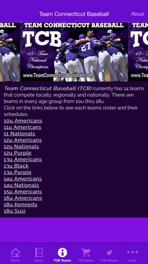 Team Connecticut Baseball(圖2)-速報App