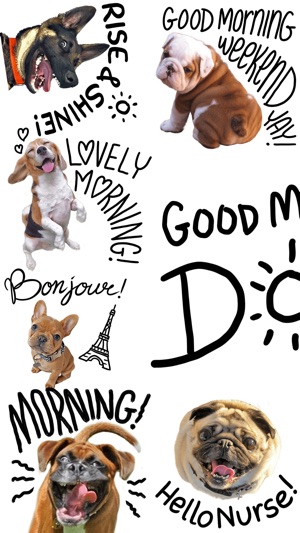 Good Morning Dogs Stickers(圖1)-速報App